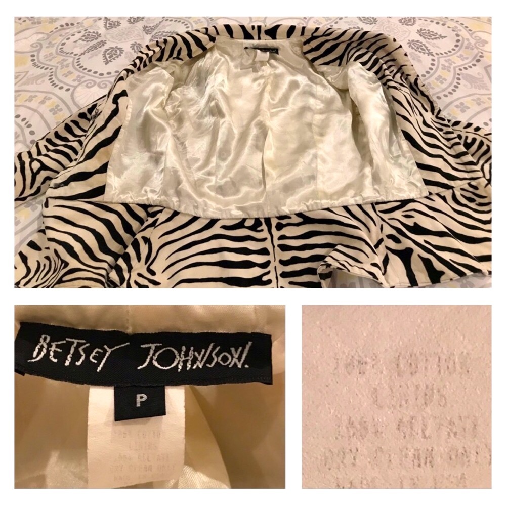 Vintage Betsey Johnson Zebra Suit - Picture 17 of 17